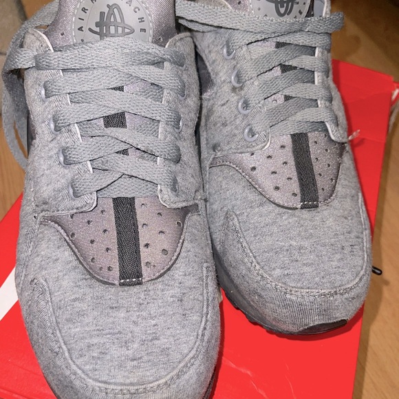 NIKE AIR HUARACHE RUN TP “FLEECE” GREY-BLACK SZ 8 [749659-002] - Picture 3 of 16